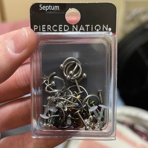 Nose, septum, lobe, nose cuffs jewelry